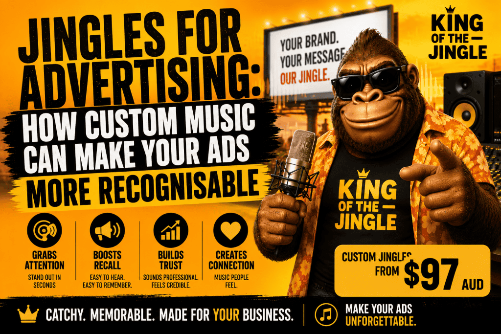 Howie Bounce, the King of The Jingle, promoting custom music for advertising.